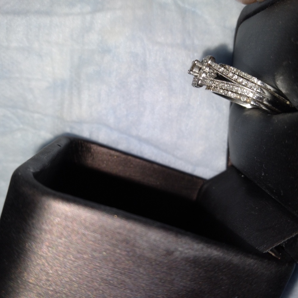 Diamond Engagement Ring 14k white gold - Picture 5 of 7